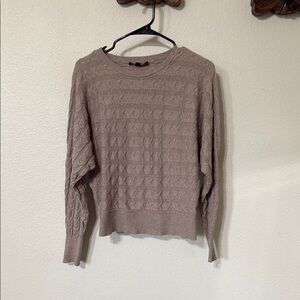 Cable Knit Sweater in Taupe